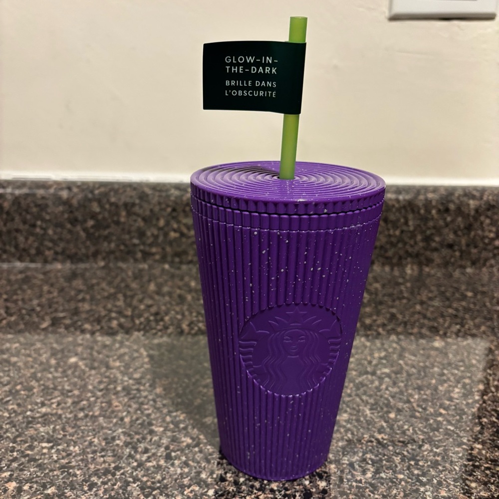 Starbucks Purple Potion Glow in the Dark Tumbler-- Halloween 2024 16…